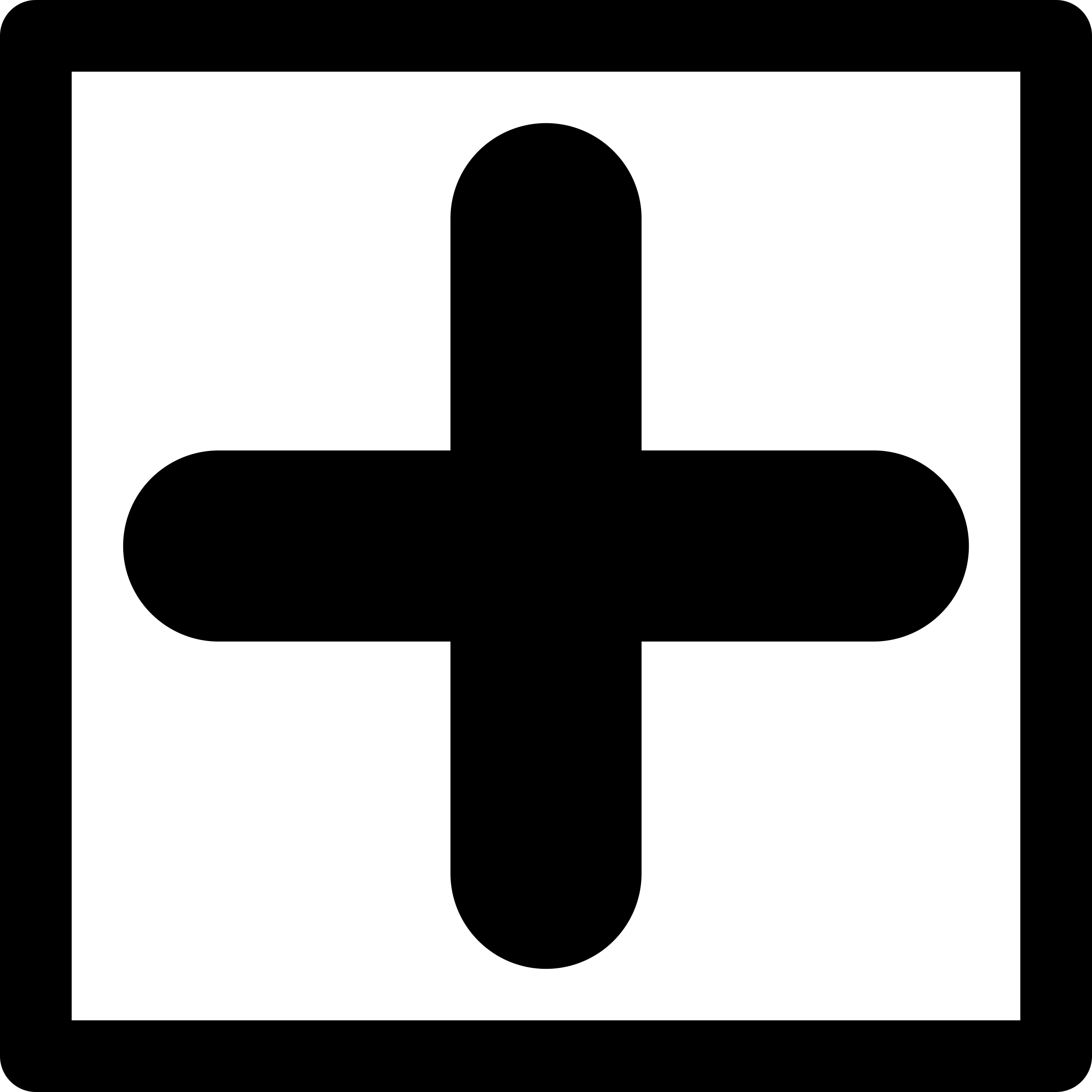 Plus Big Square Button Outline Svg Vector Free Vectors
